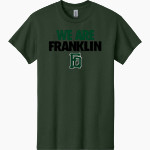 Franklin Quakers <span class="pdp-name-mascot">Franklin Quakers</span> Gildan Adult Heavy Cotton Short Sleeve T-Shirt Front Thumbnail