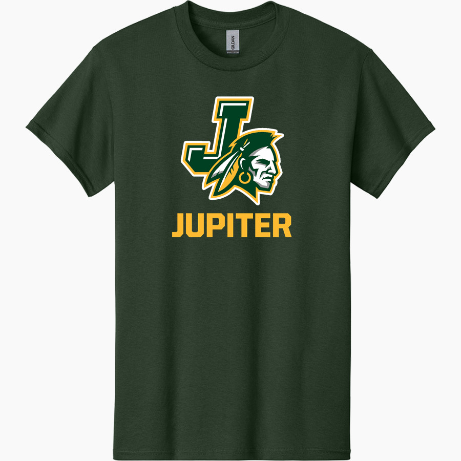 JUPITER HIGH SCHOOL WARRIORS <span class="pdp-name-mascot">JUPITER WARRIORS</span> Gildan Adult Heavy Cotton Short Sleeve T-Shirt