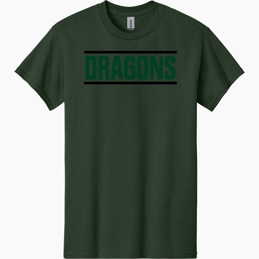 Drew Dragons <span class="pdp-name-mascot">Drew School Dragons</span> Gildan Adult Heavy Cotton Short Sleeve T-Shirt