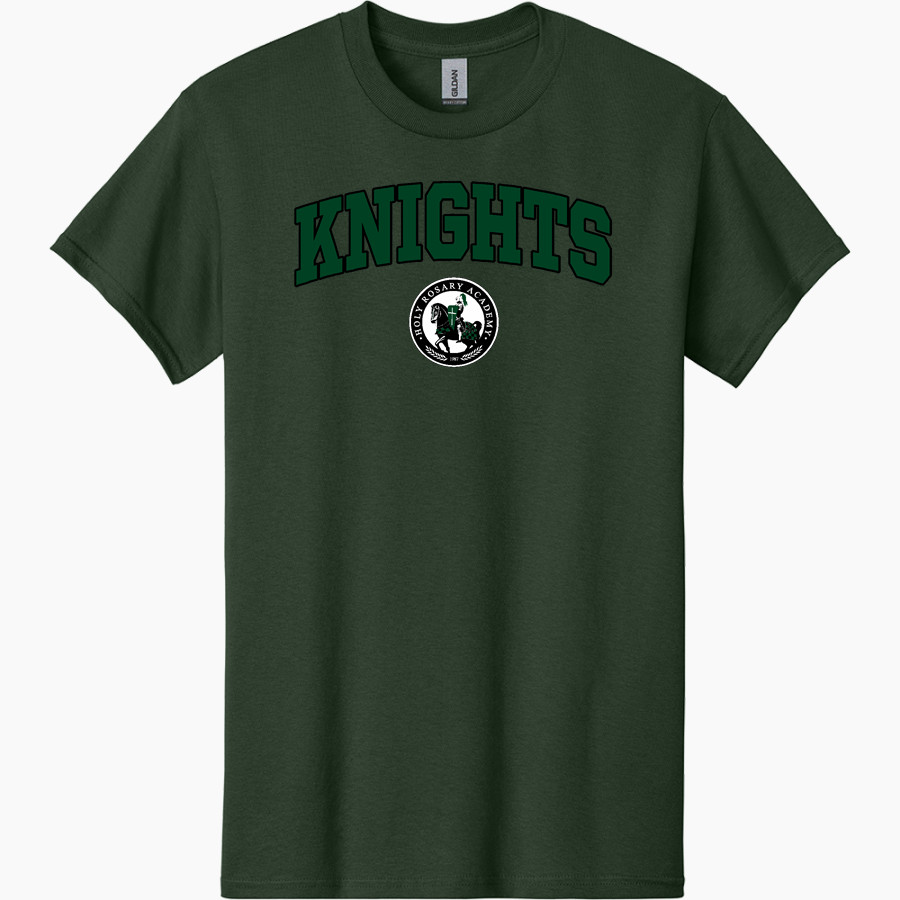 Holy Rosary Academy Knights <span class="pdp-name-mascot">Holy Rosary Academy Knights</span> Gildan Adult Heavy Cotton Short Sleeve T-Shirt