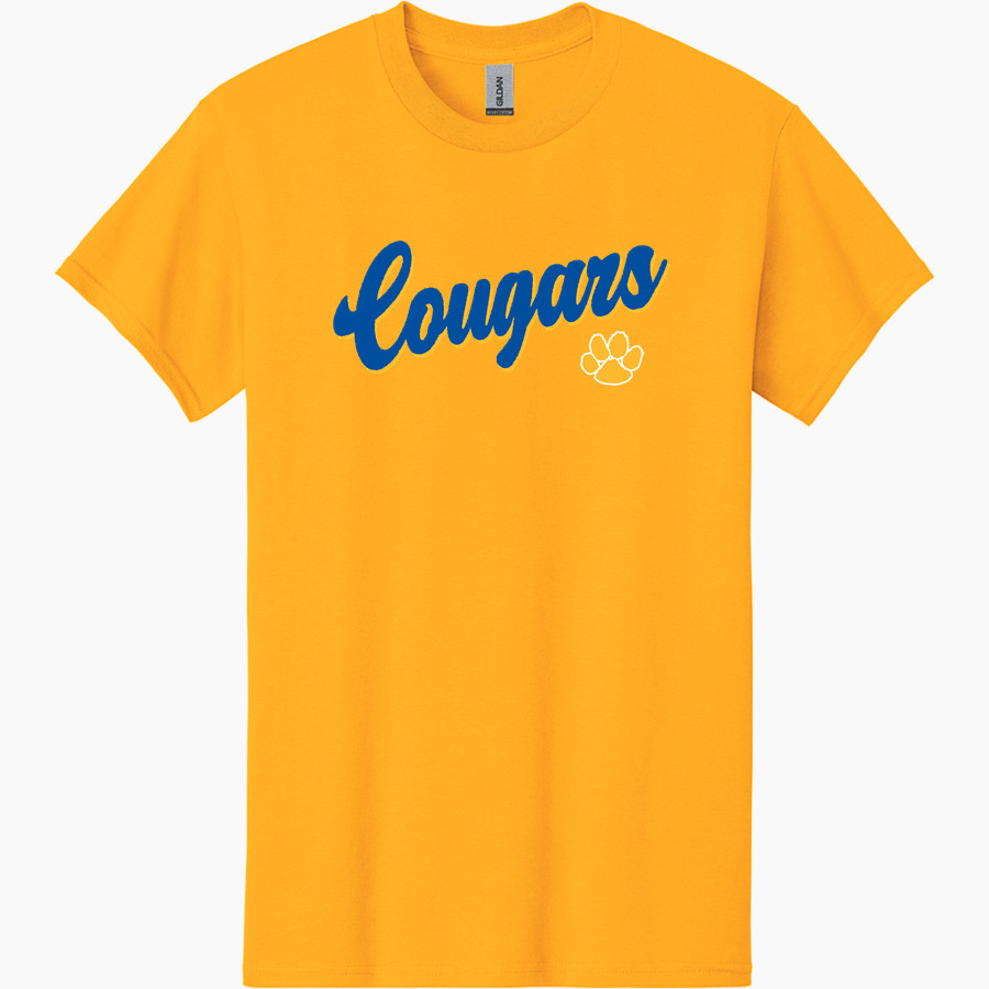 CULBRETH Cougars <span class="pdp-name-mascot">GREY CULBRETH MIDDLE SCHOOL Cougars</span> Gildan Adult Heavy Cotton Short Sleeve T-Shirt