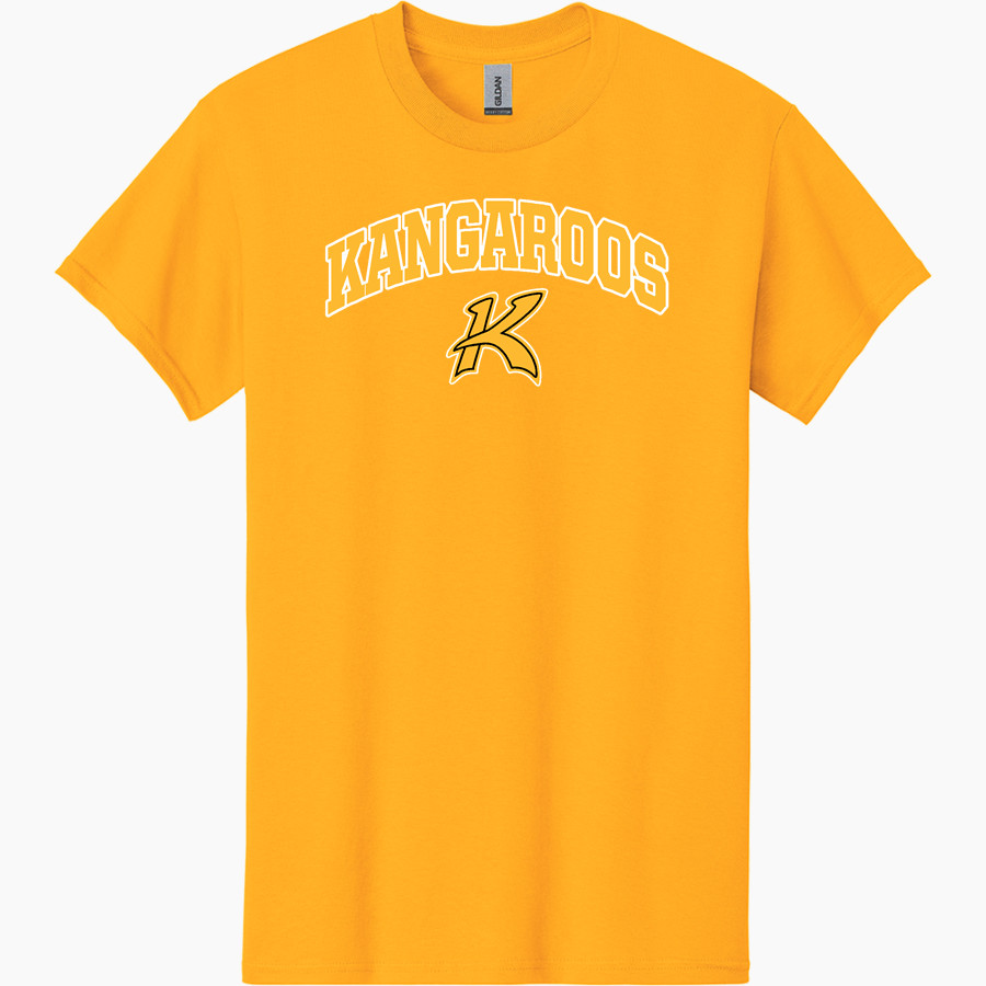 KRESS HIGH SCHOOL KANGAROOS <span class="pdp-name-mascot">KRESS KANGAROOS</span> Gildan Men's Heavy Cotton Short Sleeve T-Shirt