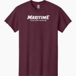 Maritime Privateers <span class="pdp-name-mascot">SUNY Maritime Privateers</span> Gildan Adult Heavy Cotton Short Sleeve T-Shirt Front Thumbnail