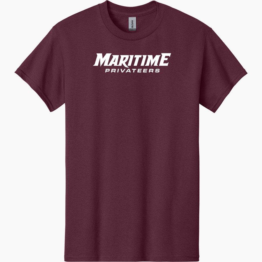 Maritime Privateers <span class="pdp-name-mascot">SUNY Maritime Privateers</span> Gildan Adult Heavy Cotton Short Sleeve T-Shirt