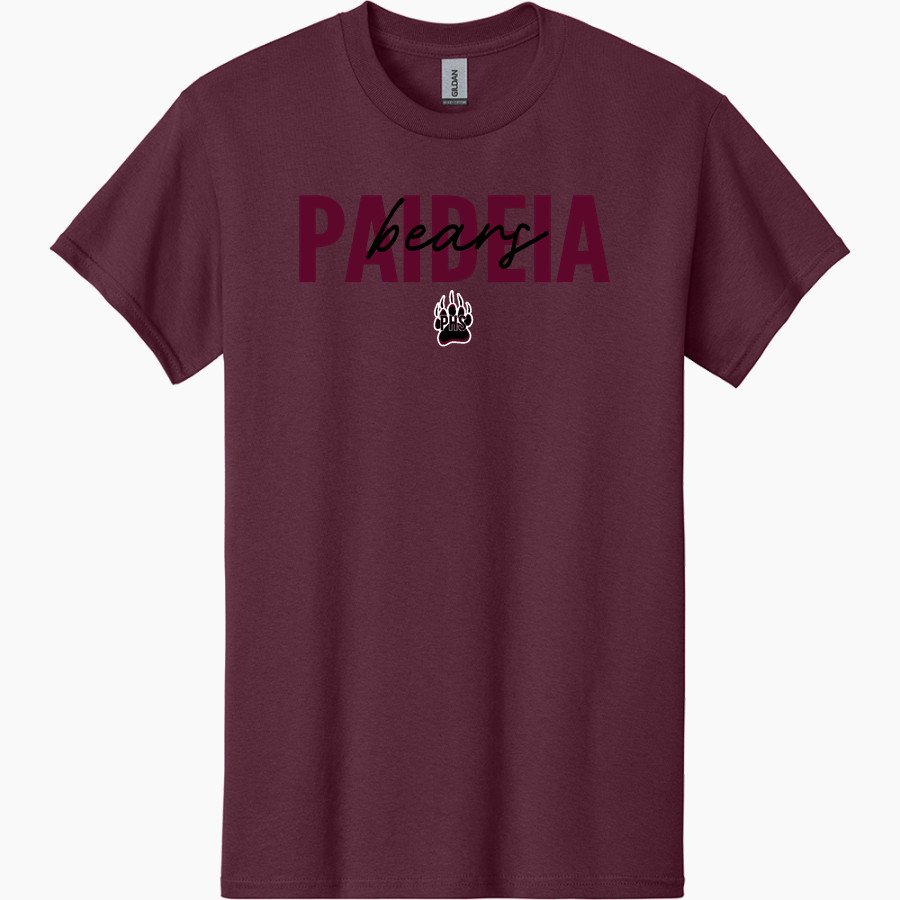 Paideia High Bears <span class="pdp-name-mascot">Paideia High School Bears</span> Gildan Adult Heavy Cotton Short Sleeve T-Shirt