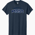 Crown of Life Knights <span class="pdp-name-mascot">Crown of Life Christian Academy Knights</span> Gildan Adult Heavy Cotton Short Sleeve T-Shirt Front Thumbnail