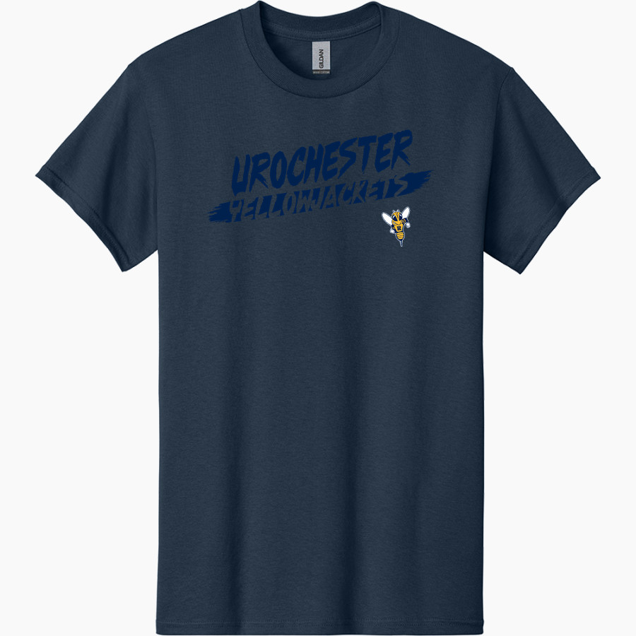 Rochester YellowJackets <span class="pdp-name-mascot">University of Rochester Athletics</span> Gildan Adult Heavy Cotton Short Sleeve T-Shirt
