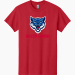Hazen Union Wildcats Gildan Men's Heavy Cotton Short Sleeve T-Shirt Front Thumbnail
