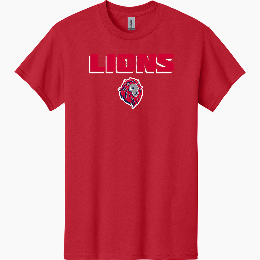 Cornerstone Lions <span class="pdp-name-mascot">Cornerstone Christian Lions</span> Gildan Adult Heavy Cotton Short Sleeve T-Shirt