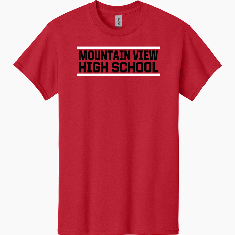 Mountain View Cougars <span class="pdp-name-mascot">Mountain View Cougars</span> Gildan Adult Heavy Cotton Short Sleeve T-Shirt