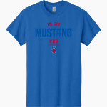MIDLAND CHRISTIAN SCHOOL MUSTANGS <span class="pdp-name-mascot">MIDLAND MUSTANGS</span> Gildan Adult Heavy Cotton Short Sleeve T-Shirt Front Thumbnail
