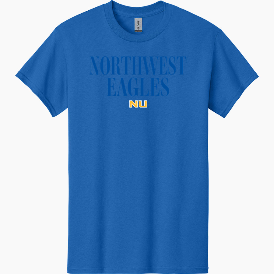 Northwest University Eagles Online Store <span class="pdp-name-mascot">Northwest Eagles</span> Gildan Adult Heavy Cotton Short Sleeve T-Shirt