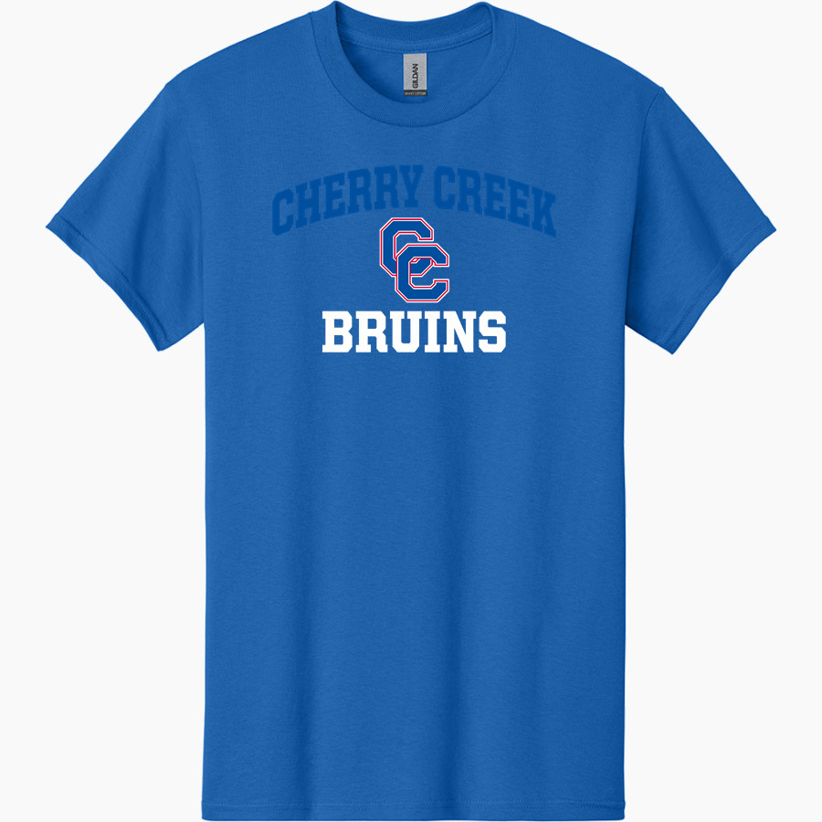 CHERRY CREEK HIGH SCHOOL BRUINS <span class="pdp-name-mascot">CHERRY CREEK BRUINS</span> Gildan Adult Heavy Cotton Short Sleeve T-Shirt