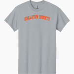 GALLATIN COUNTY HIGH SCHOOL HAWKS <span class="pdp-name-mascot">GALLATIN COUNTY HAWKS</span> Gildan Adult Heavy Cotton Short Sleeve T-Shirt Front Thumbnail