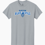DAVIS SENIOR HIGH SCHOOL BLUE DEVILS <span class="pdp-name-mascot">DAVIS BLUE DEVILS</span> Gildan Adult Heavy Cotton Short Sleeve T-Shirt Front Thumbnail