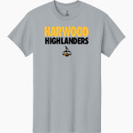 HARWOOD UNION HIGH SCHOOL HIGHLANDERS Gildan Men's Heavy Cotton Short Sleeve T-Shirt Front Thumbnail