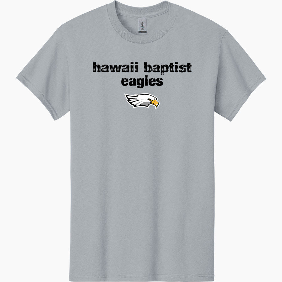 Hawaii Baptist Eagles <span class="pdp-name-mascot">HBA Eagles</span> Gildan Adult Heavy Cotton Short Sleeve T-Shirt