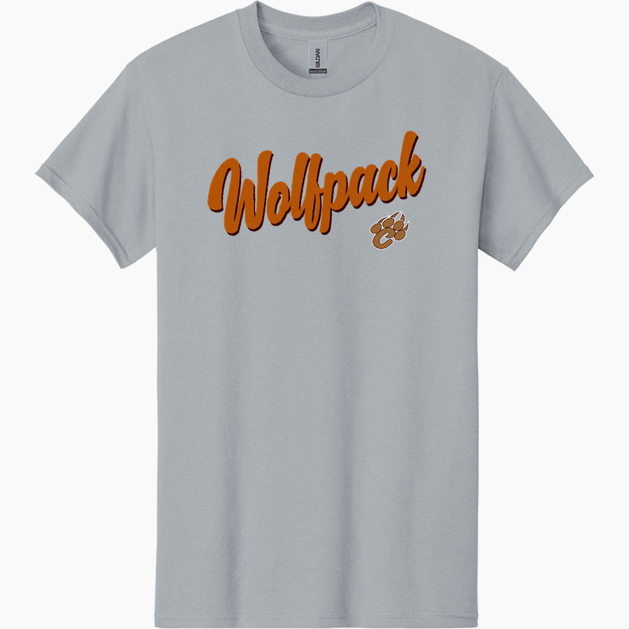 CRAWFORD COUNTY HIGH SCHOOL WOLFPACK Gildan Men's Heavy Cotton Short Sleeve T-Shirt