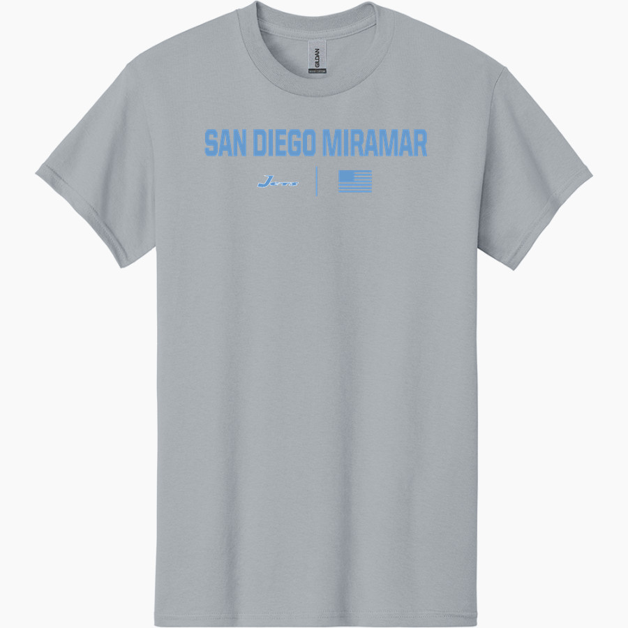 San Diego Miramar Jets <span class="pdp-name-mascot">San Diego Miramar College Jets</span> Gildan Adult Heavy Cotton Short Sleeve T-Shirt