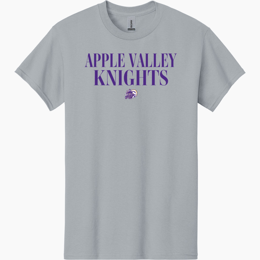 Apple Valley Knights Gildan Men's Heavy Cotton Short Sleeve T-Shirt