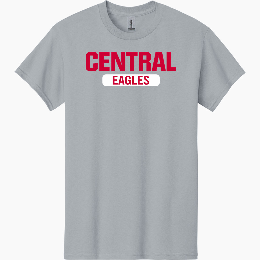 Central Eagles <span class="pdp-name-mascot">Central Eagles</span> Gildan Adult Heavy Cotton Short Sleeve T-Shirt
