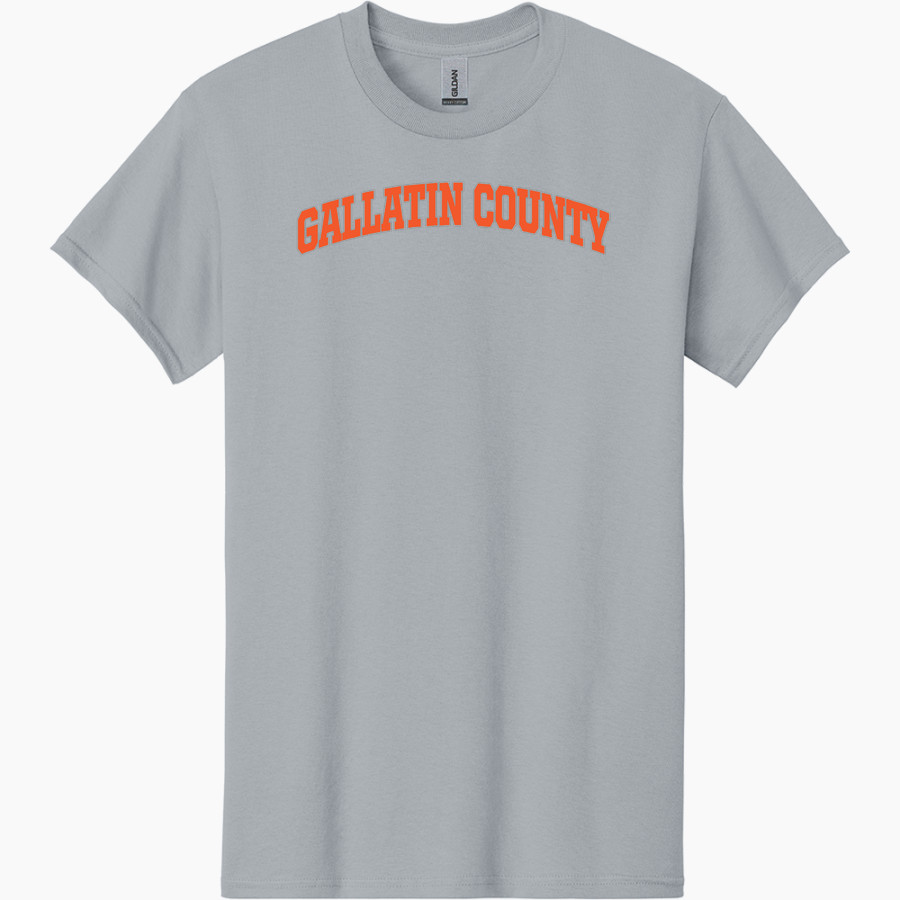 GALLATIN COUNTY HIGH SCHOOL HAWKS <span class="pdp-name-mascot">GALLATIN COUNTY HAWKS</span> Gildan Adult Heavy Cotton Short Sleeve T-Shirt