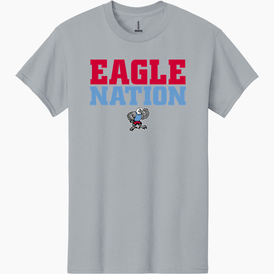 JAC-CEN-DEL HIGH SCHOOL EAGLES <span class="pdp-name-mascot">JAC - CEN-DEL EAGLES</span> Gildan Adult Heavy Cotton Short Sleeve T-Shirt