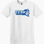 CCSU Blue Devils Gildan Men's Heavy Cotton Short Sleeve T-Shirt Front Thumbnail