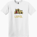Lapel Bulldogs <span class="pdp-name-mascot">Lapel High School Bulldogs</span> Gildan Adult Heavy Cotton Short Sleeve T-Shirt Front Thumbnail