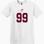 THE DALLES HIGH SCHOOL RIVERHAWKS Gildan Men's Heavy Cotton Short Sleeve T-Shirt Front Thumbnail