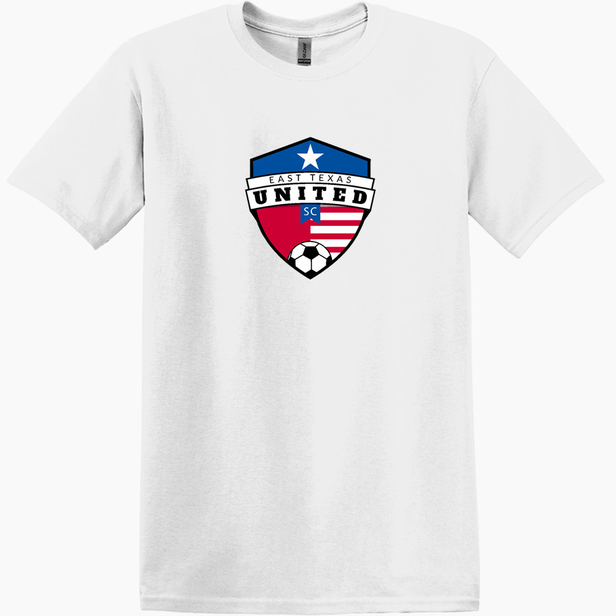 East Texas United Soccer Club Fan Store <span class="pdp-name-mascot">East Texas United Soccer Club Fan Store</span> Gildan Adult Heavy Cotton Short Sleeve T-Shirt
