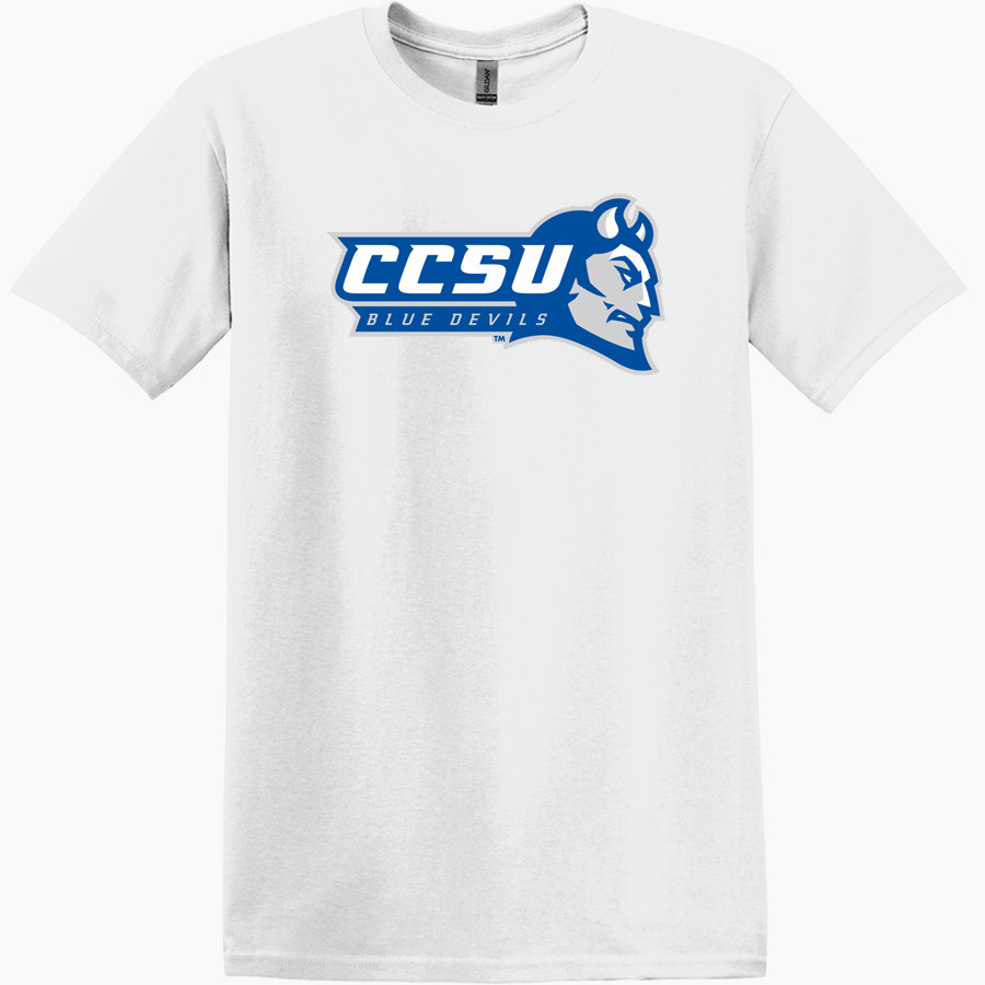 CCSU Blue Devils Gildan Men's Heavy Cotton Short Sleeve T-Shirt
