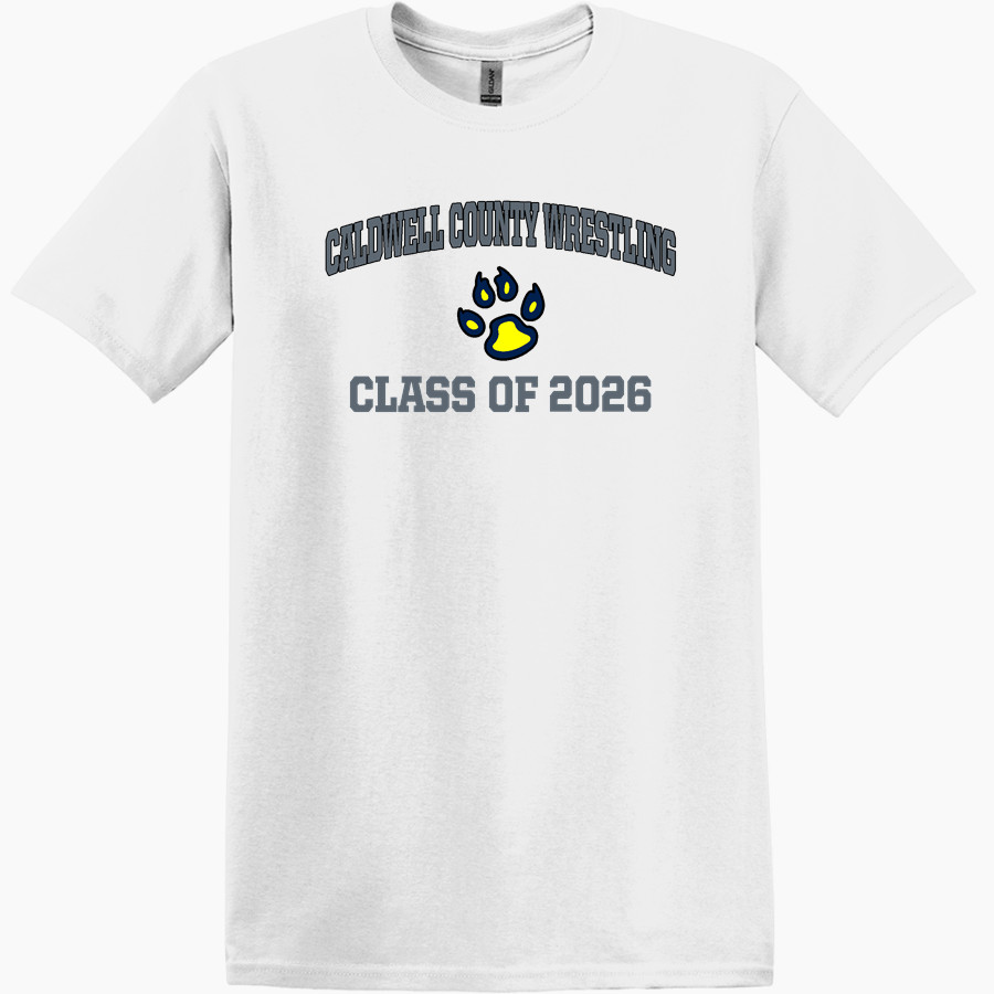 Caldwell County Wrestling Missourries <span class="pdp-name-mascot">Caldwell County Wrestling Missourries</span> Gildan Adult Heavy Cotton Short Sleeve T-Shirt
