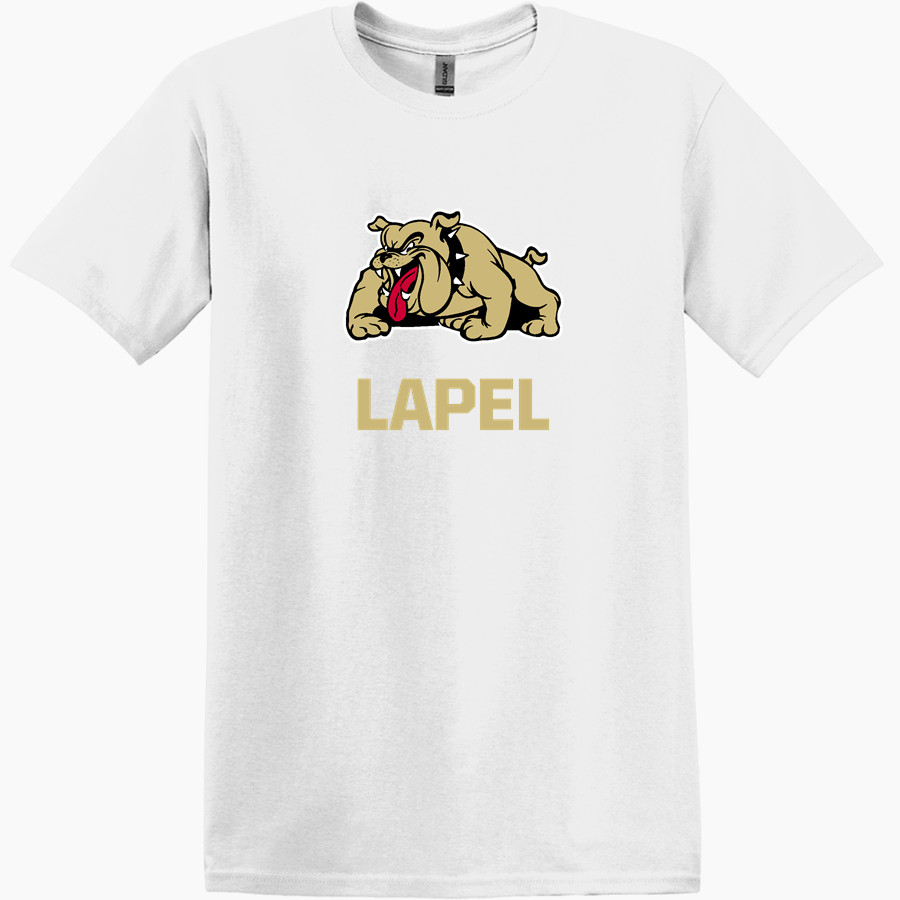 Lapel Bulldogs <span class="pdp-name-mascot">Lapel High School Bulldogs</span> Gildan Adult Heavy Cotton Short Sleeve T-Shirt