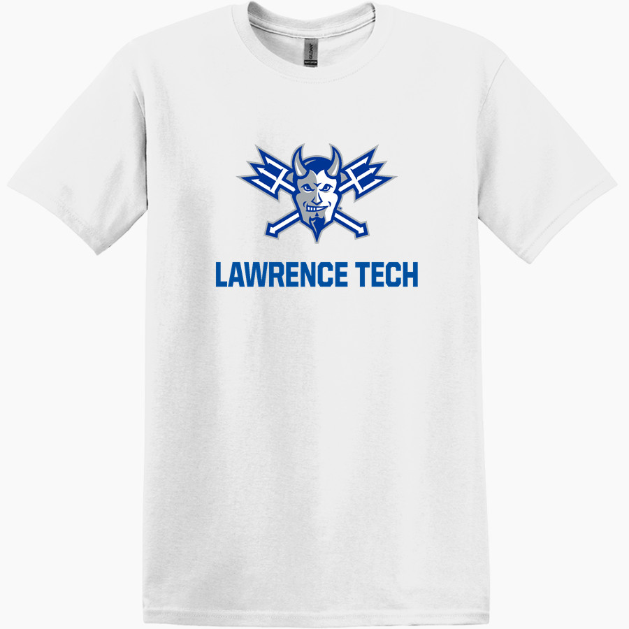 Lawrence Tech Blue Devils <span class="pdp-name-mascot">Lawrence Tech Blue Devils</span> Gildan Adult Heavy Cotton Short Sleeve T-Shirt