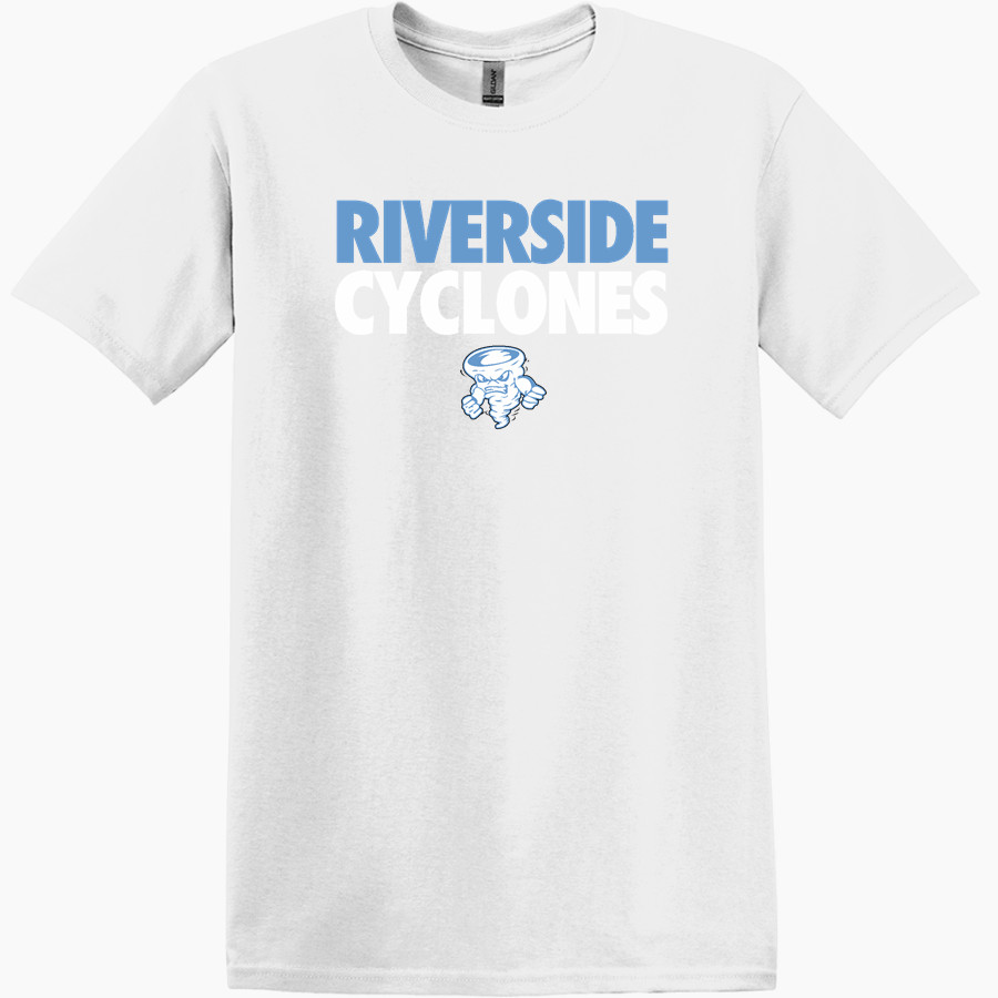 RIVERSIDE HIGH SCHOOL CYCLONES <span class="pdp-name-mascot">RIVERSIDE CYCLONES</span> Gildan Adult Heavy Cotton Short Sleeve T-Shirt