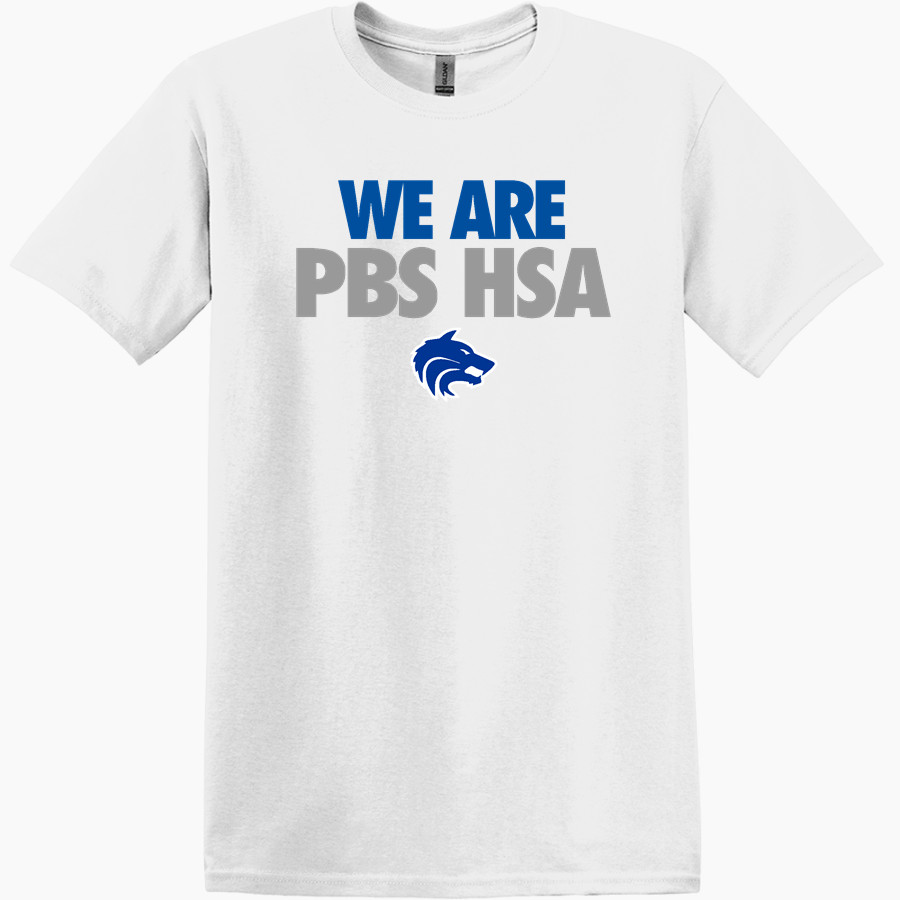 PBS HSA Wolves <span class="pdp-name-mascot">PBSHSA Wolves</span> Gildan Adult Heavy Cotton Short Sleeve T-Shirt