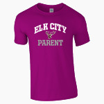Elk City Elks <span class="pdp-name-mascot">Elk City Elks</span> Gildan Adult Softstyle T-Shirt Front Thumbnail