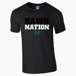 Highland Hawks <span class="pdp-name-mascot">Highland Hawks</span> Gildan Adult Softstyle T-Shirt Front Thumbnail