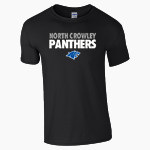 NORTH CROWLEY HIGH SCHOOL PANTHERS Gildan Adult Softstyle T-Shirt Front Thumbnail