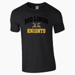 RIO LINDA HIGH SCHOOL KNIGHTS <span class="pdp-name-mascot">RIO LINDA KNIGHTS</span> Gildan Adult Softstyle T-Shirt Front Thumbnail