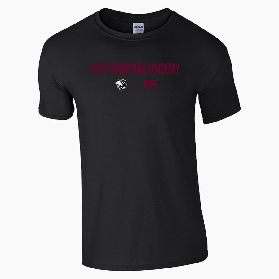 FAITH CHRISTIAN ACADEMY LIONS <span class="pdp-name-mascot">FAITH LIONS</span> Gildan Adult Softstyle T-Shirt
