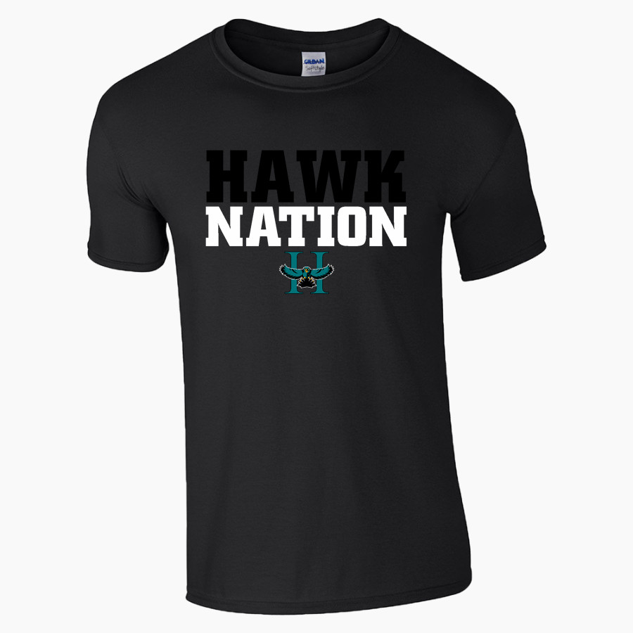 Highland Hawks <span class="pdp-name-mascot">Highland Hawks</span> Gildan Adult Softstyle T-Shirt