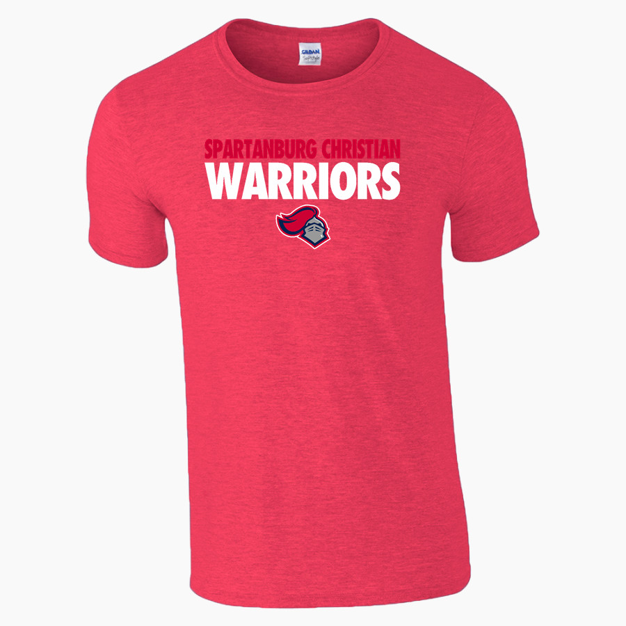 SPARTANBURG CHRISTIAN ACADEMY WARRIORS <span class="pdp-name-mascot">SPARTANBURG WARRIORS</span> Gildan Adult Softstyle T-Shirt