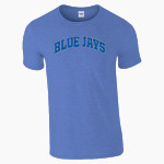 Iron County C4 Blue Jays <span class="pdp-name-mascot">Iron County C4 Blue Jays</span> Gildan Adult Softstyle T-Shirt Front Thumbnail