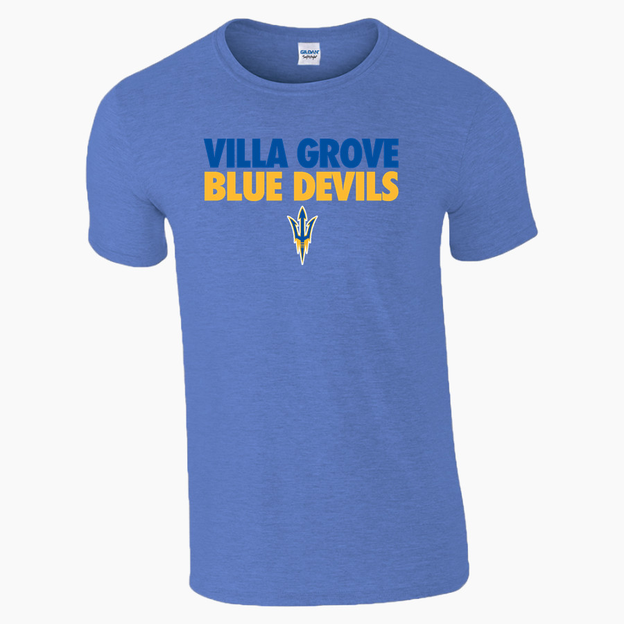 VILLA GROVE HIGH SCHOOL BLUE DEVILS <span class="pdp-name-mascot">VILLA GROVE BLUE DEVILS</span> Gildan Adult Softstyle T-Shirt