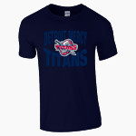 Detroit Mercy Titans Sideline Store <span class="pdp-name-mascot">UDM Titans</span> Gildan Adult Softstyle T-Shirt Front Thumbnail