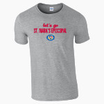 St. Mark's Episcopal Lions <span class="pdp-name-mascot">Saint Mark's Episcopal School Lions</span> Gildan Adult Softstyle T-Shirt Front Thumbnail