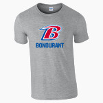 Bondurant Braves Gildan Adult Softstyle T-Shirt Front Thumbnail
