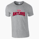 Elkhorn Middle School Antlers <span class="pdp-name-mascot">Elkhorn Antlers</span> Gildan Adult Softstyle T-Shirt Front Thumbnail